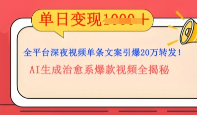 全平台深夜文案新风口：DeepSeek生成百万播放量金句，治愈系内容涨粉速度快4倍-俗人圈网创
