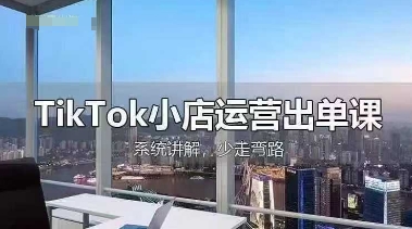 TikTok小店运营出单课,从开店选品、运营出单、发货回款,进行全流程讲解-俗人圈网创